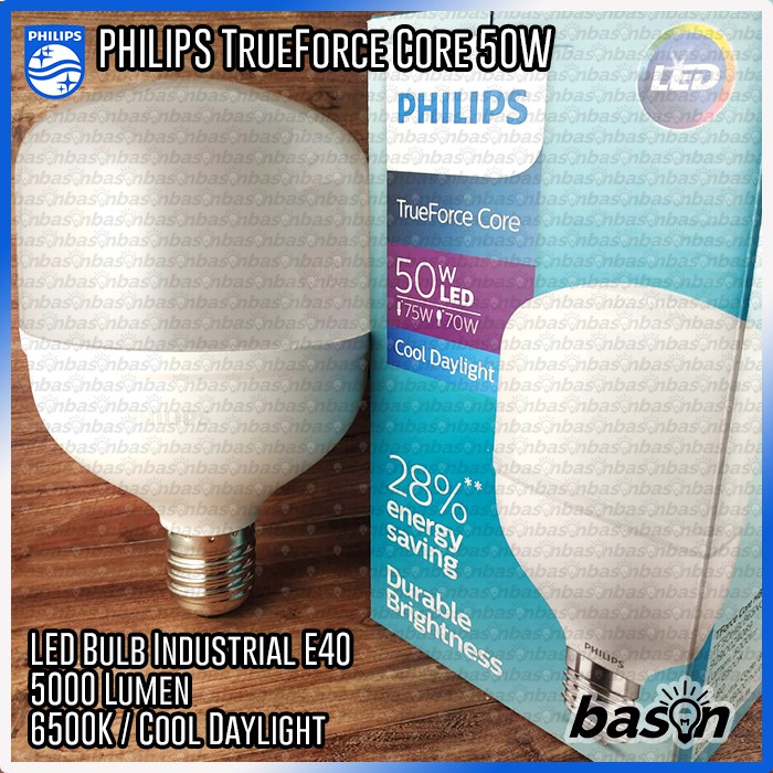 PHILIPS TrueForce Core HB LED Bulb 50W E40 - Lampu Industrial High Bay