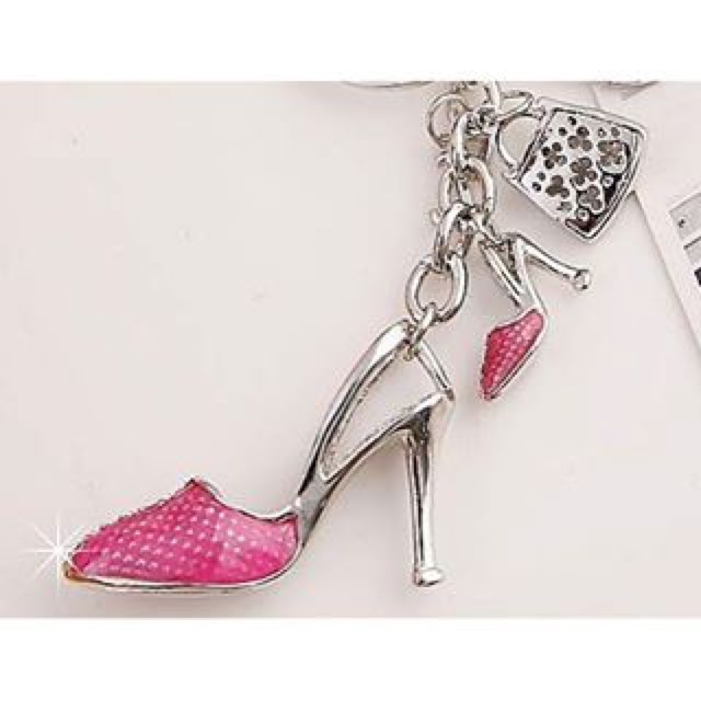 Bag charm / keychain swarovski heels