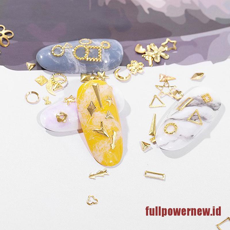 【COD】Fashion Metal Rivet Jewelry Stickers for Nails Decoration DIY Hollow Nail Art