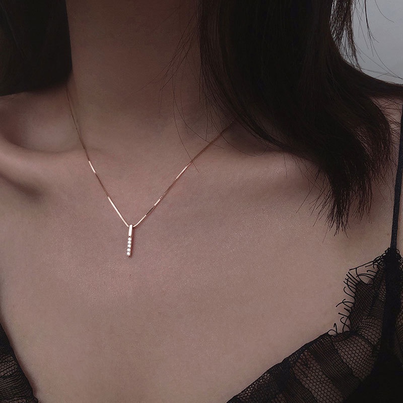 Kalung Gaya Korea Untuk Wanita titanium rantai kalung anti karat necklace