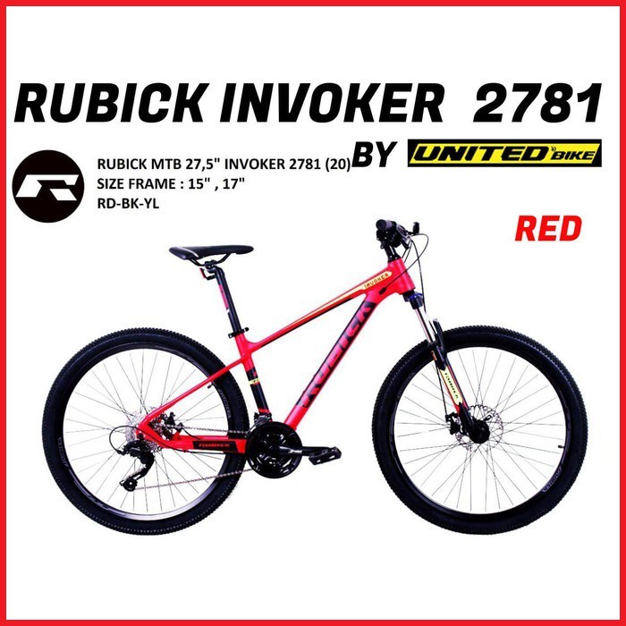 SEPEDA MTB UNITED  27Speed  RUBICK INVOKER 2781 27,5 inch