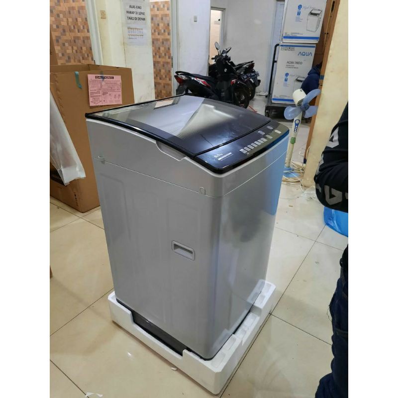 Mesin Cuci 1 Tabung SHARP ES-M8000 TGG Mega Mouth Soft Door 8 KG