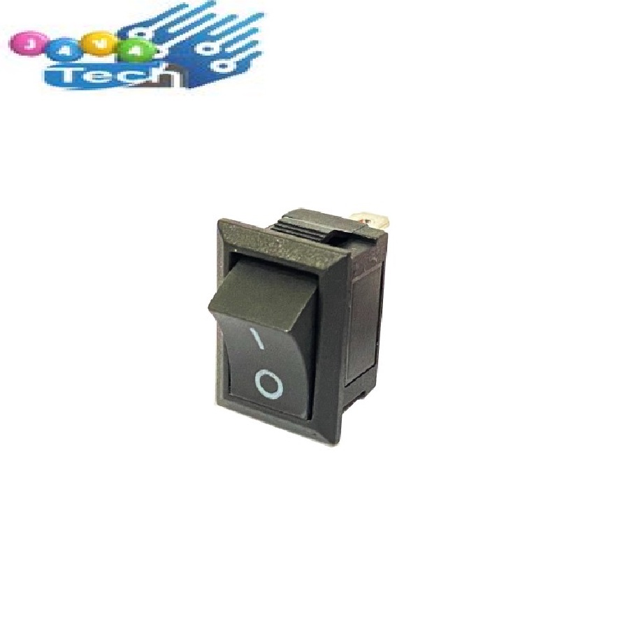 Saklar Power Rocker SPDT KCD11 Merah Hitam 10x15mm