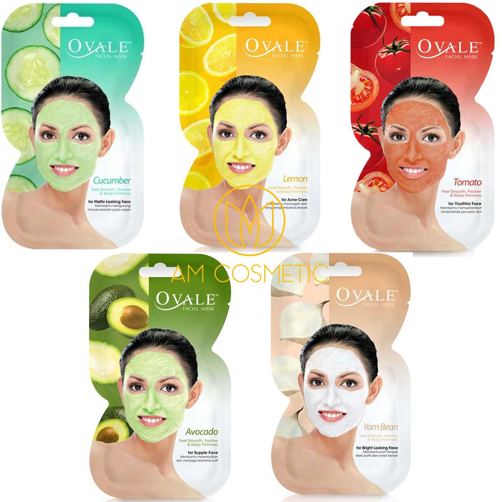 Download Ovale Masker Facial Mask Sachet 15gr Shopee Indonesia PSD Mockup Templates
