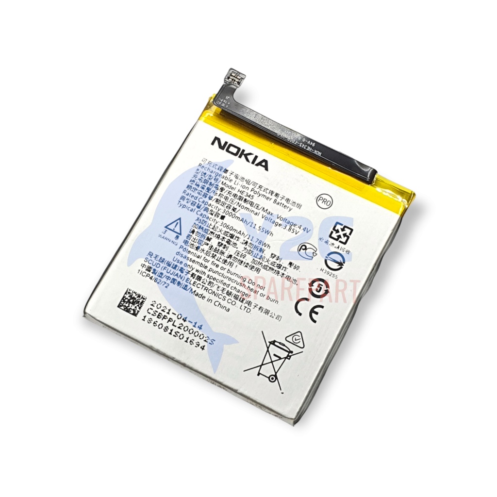 Baterai Original Oem Nokia 5.1 / HE345 Batre / Batere / Batrei