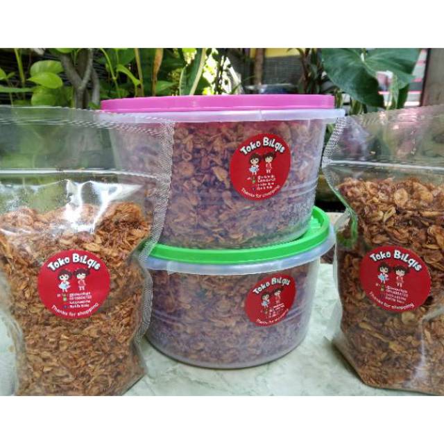 

Bawang Goreng Brebes, ukuran 1kg..kemasan plastik