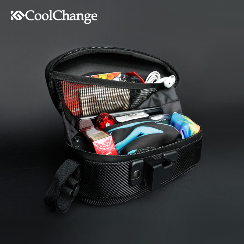 Tas Jok Sepeda Reflective Seat Tail Bag Waterproof - CoolChange 12025 - Black