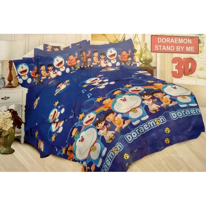 Sepre Bonita Mitif, Sprei Bonita Doraemon Stand By Me No.1 King 180 Seprai Doremon Rainbow ,Bahan