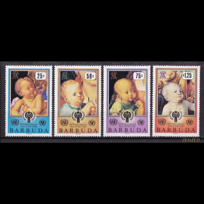 

0535 Perangko Barbuda 1979 Intl Year of The Child 4v Mnh