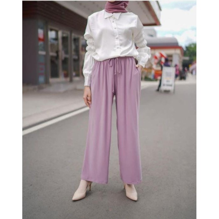 CELANA KULOT PANJANG UNIQLO-Ungu