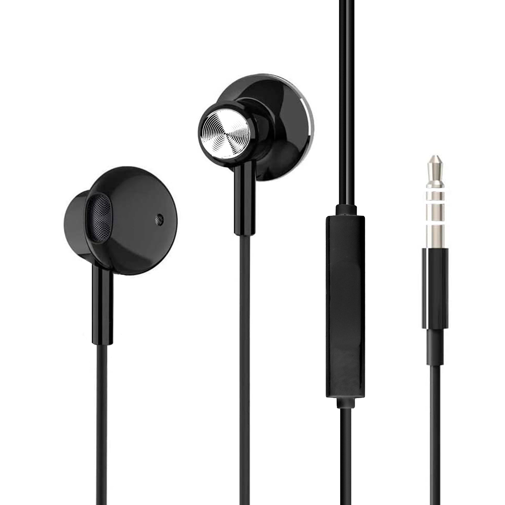 BENCO Wired Earphones Powerful Bass Stereo Earbuds In-Ear Headphones with Microphone 3.5mm Jack