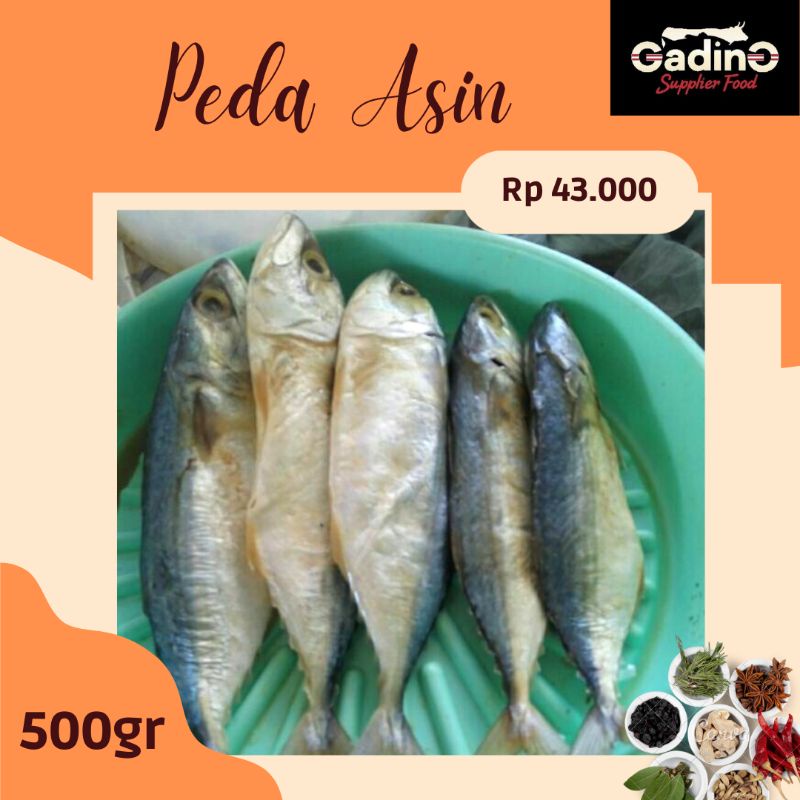 

IKAN ASIN PEDA PUTIH 500gr KUALITAS SUPER MURAH