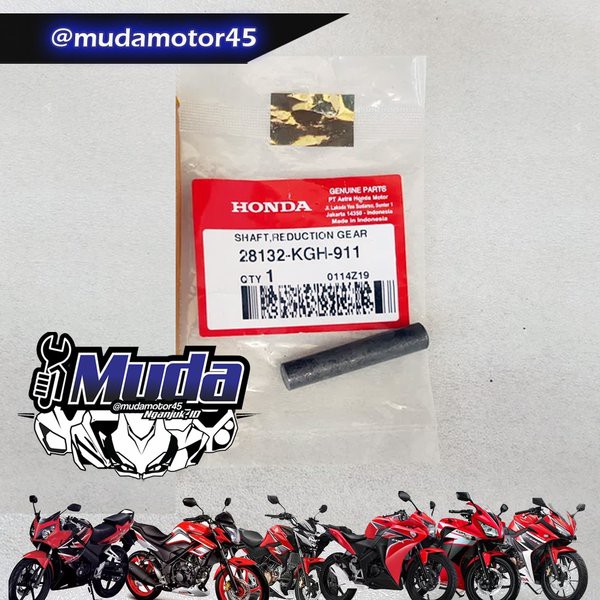SHAFT REDUCTION GEAR 28132-KGH-911 AS POROS GIR GIGI PENGANTAR STARTER STATER CS-1 SONIC 125 SUPRA