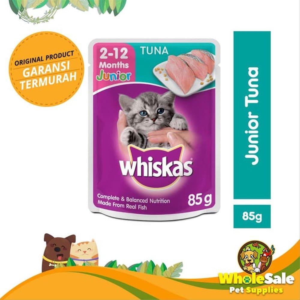 Makanan Kucing Whiskas Junior Tuna 85gr Aneka Hobi Shopee Indonesia