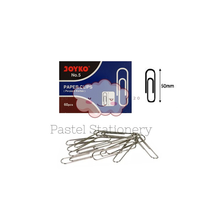 

Trigonal Clip Jumbo Joyko No.5 - Paper Clip Joyko No 5 - Klip Kertas Joyko