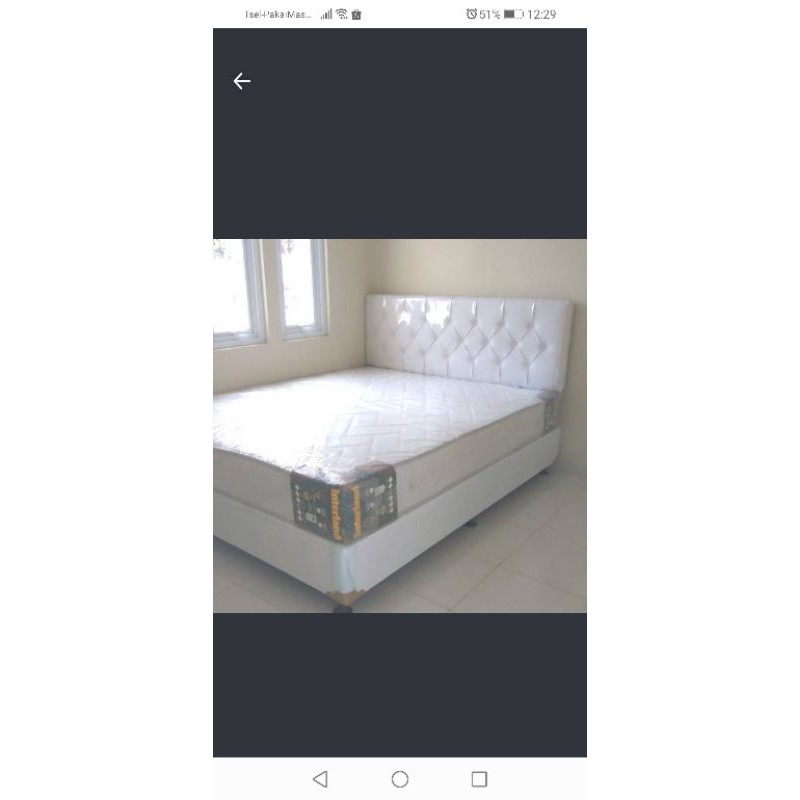 Terlaris Kasur Springbed Set + Divan Sandaran 180x200 30bKxbIgW1Eow