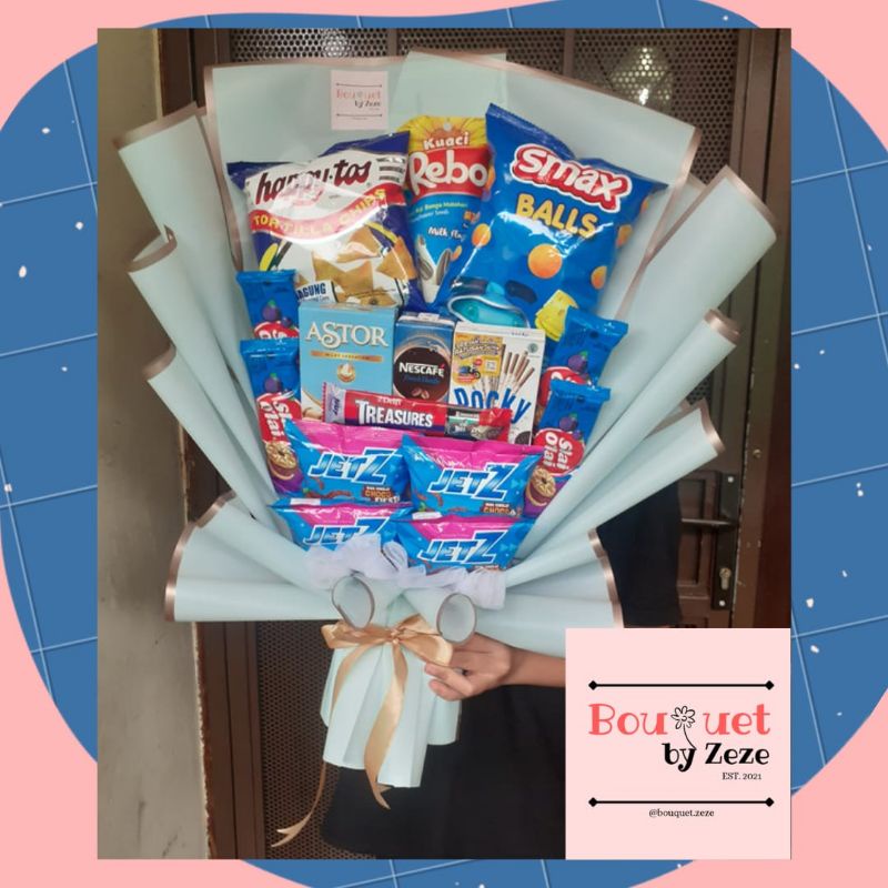 

Snack bouquet| Bouquet snack wisuda| Bucket snack| Bouquet