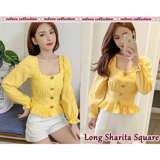 Long sharita modek kotak/blouse wanita *01