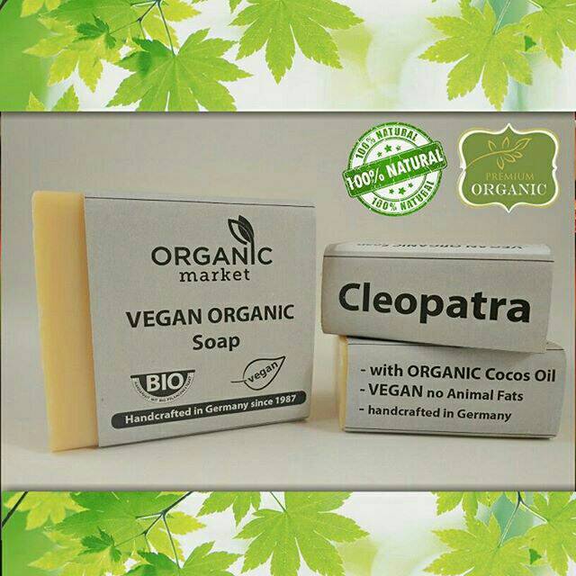 VEGAN ORGANIC Soap CLEOPATRA 
Handcrafred in germany since 1987. Sabun ORGANIK