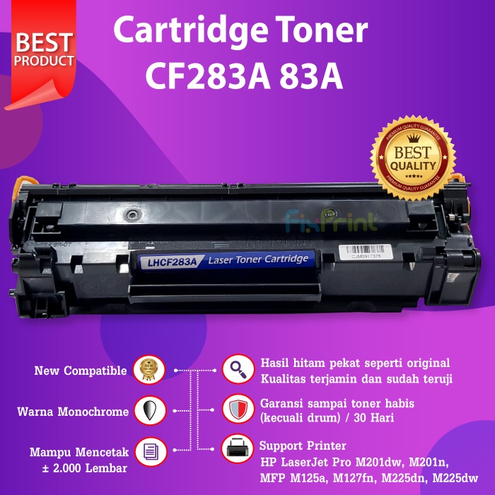 Cartridge Toner Compatible HP 83A CF283A Canon 137 337 737 Printer M201n M125a M127fnM127fw M225dn