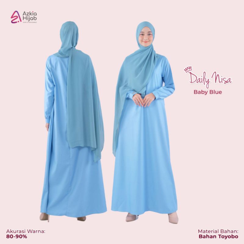 Gamis  daily nisa by Azkia hijab. Gamis simple.
