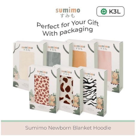 Sumimo Baby Blanket Hoodie / Selimut Topi Karakter Super Soft