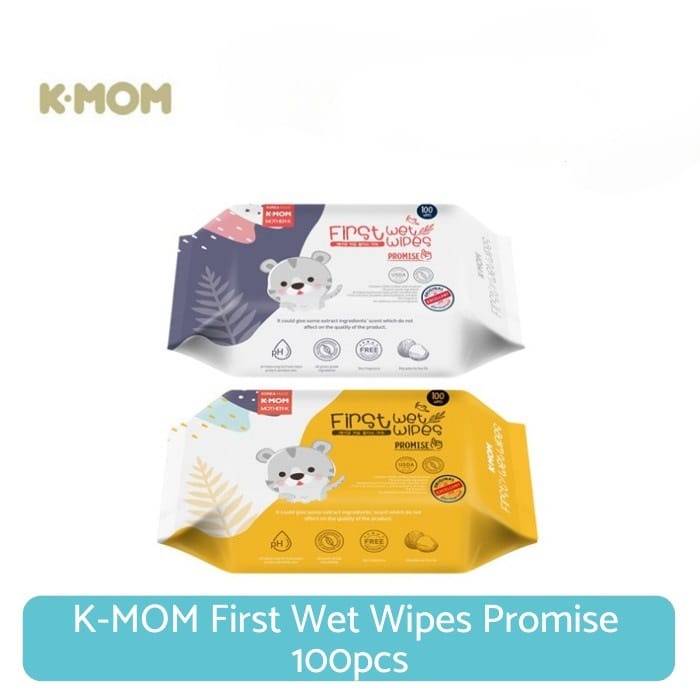 K-mom First Wet Promise Wipes 100 Pcs