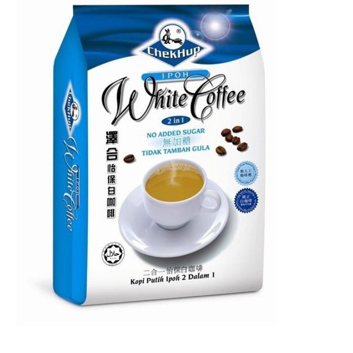

66E✢ Chek Hup 2 in 1 Ipoh White Coffee No Sugar Added 30gr x 15 Barang Baru