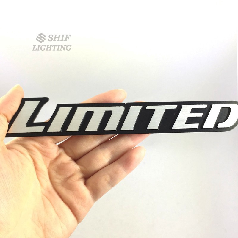 1pc Stiker Emblem / Badge Logo Tulisan LIMITED Bahan Metal Untuk Samping Truk