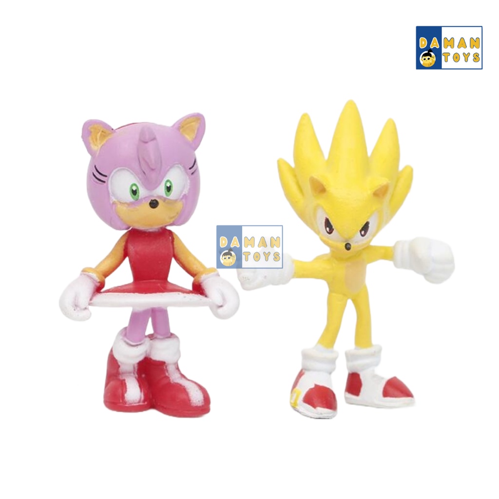 Mainan Sonic The Hedgehog 2 Figure Pajangan Shadow The Hedgehog Topper Cake Kue