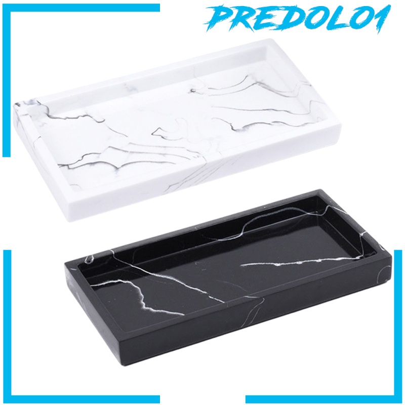 [PREDOLO1] Marble Storage Tray Washroom Vanity Tray Jewelry Dish Bathtub Serving Tray