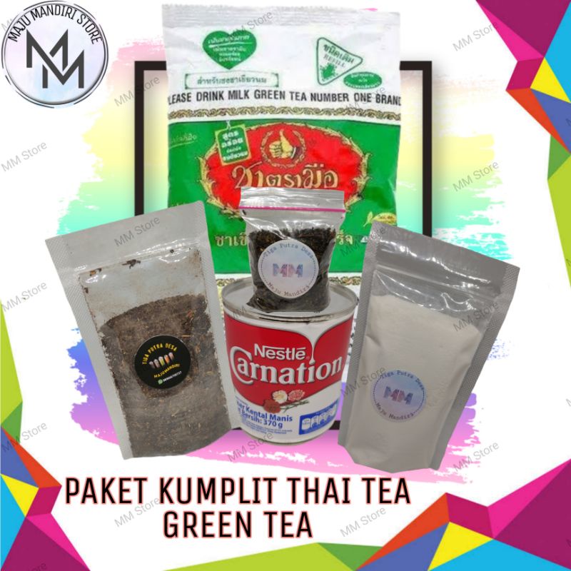 

PAKETAN KUMPLIT THAITEA GREENTEA THAI TEA GREEN TEA / TEH HIJAU TEH THAILAND