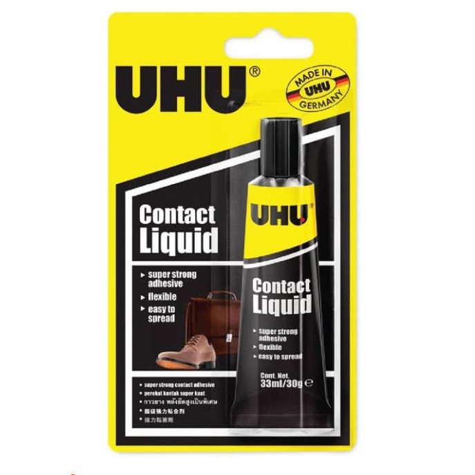 

[ATK] - UHU Household Contact Liquid 33 ml Blister / Perekat sepatu, tas, dll