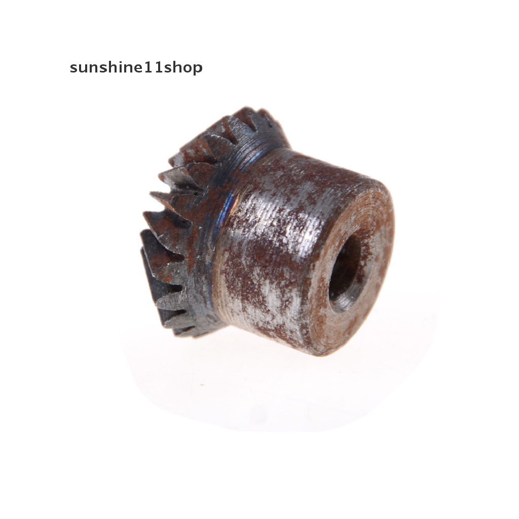 Sho 2pcs Bevel Gears 1 Modul 20 Gigi Bahan Metal Ukuran 7mm 90 Degree