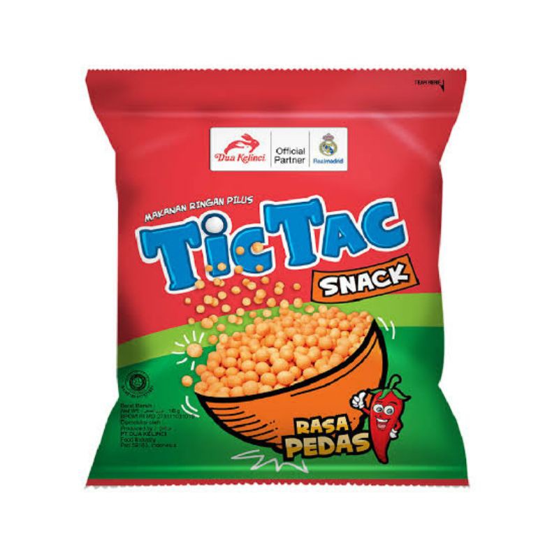 

DUA KELINCI TIC TAC RASA PEDAS 10×18GR