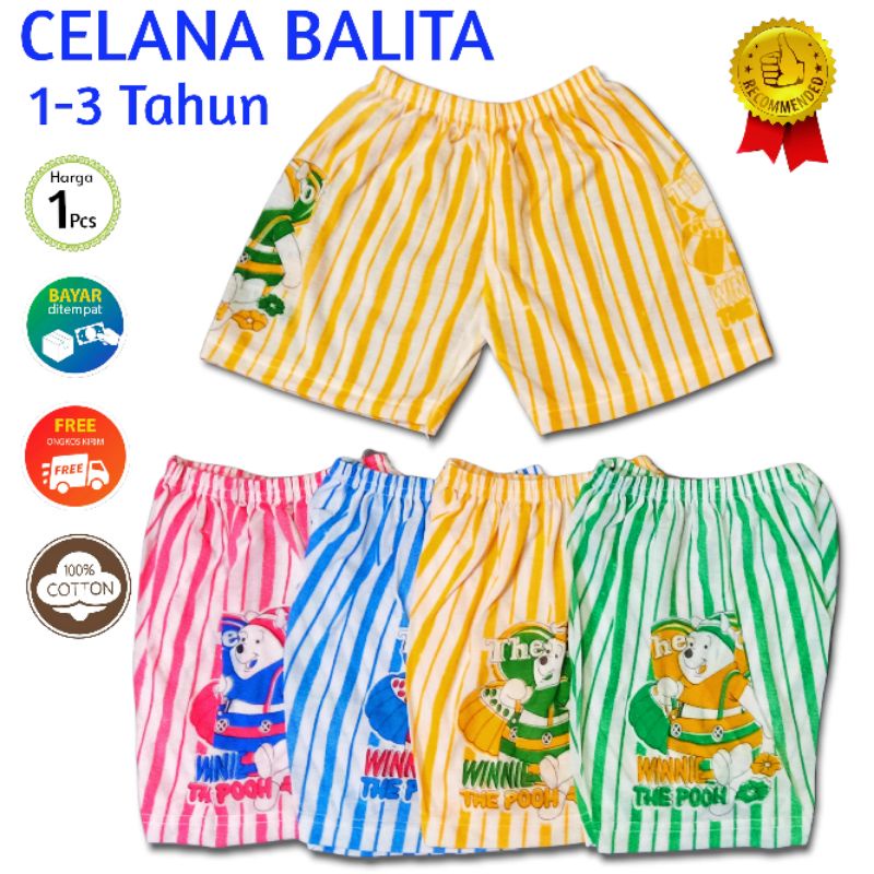 Celana Pendek Bayi Harian Murah SALUR 1-3 Tahun Celana Santai Balita Celana Harian Balita Celana Ompol Bayi Ukuran 1-3 Tahun Bahan Katun