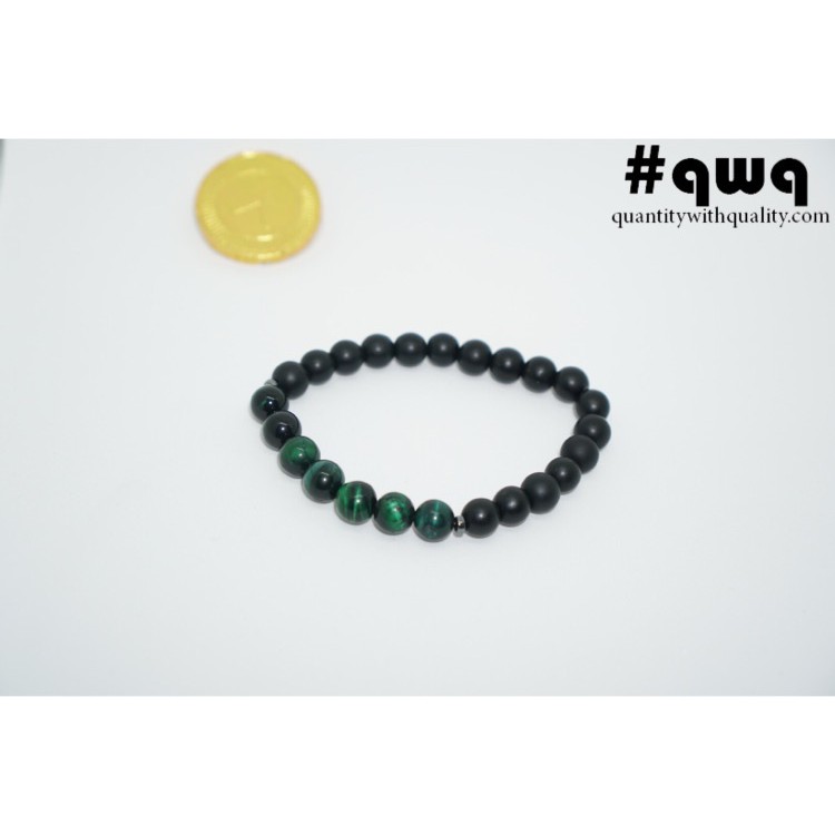 gelang batu akik seven chakra cakra Green Tiger Eye cakra yoga