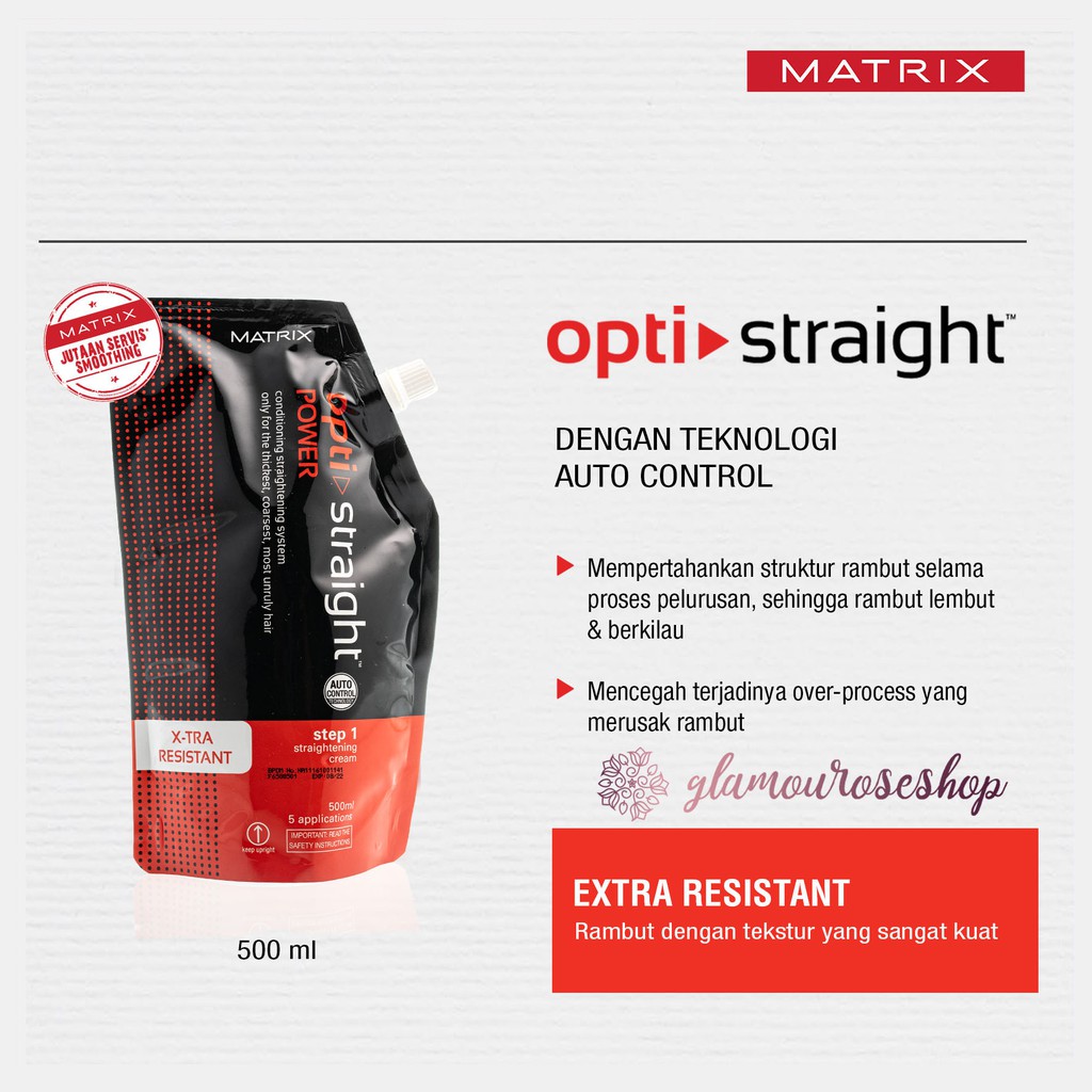 ❤️Glamouroseshop❤️MATRIX Opti Straight /Optistraight Conditioning Straightening System Step 1 500 ml