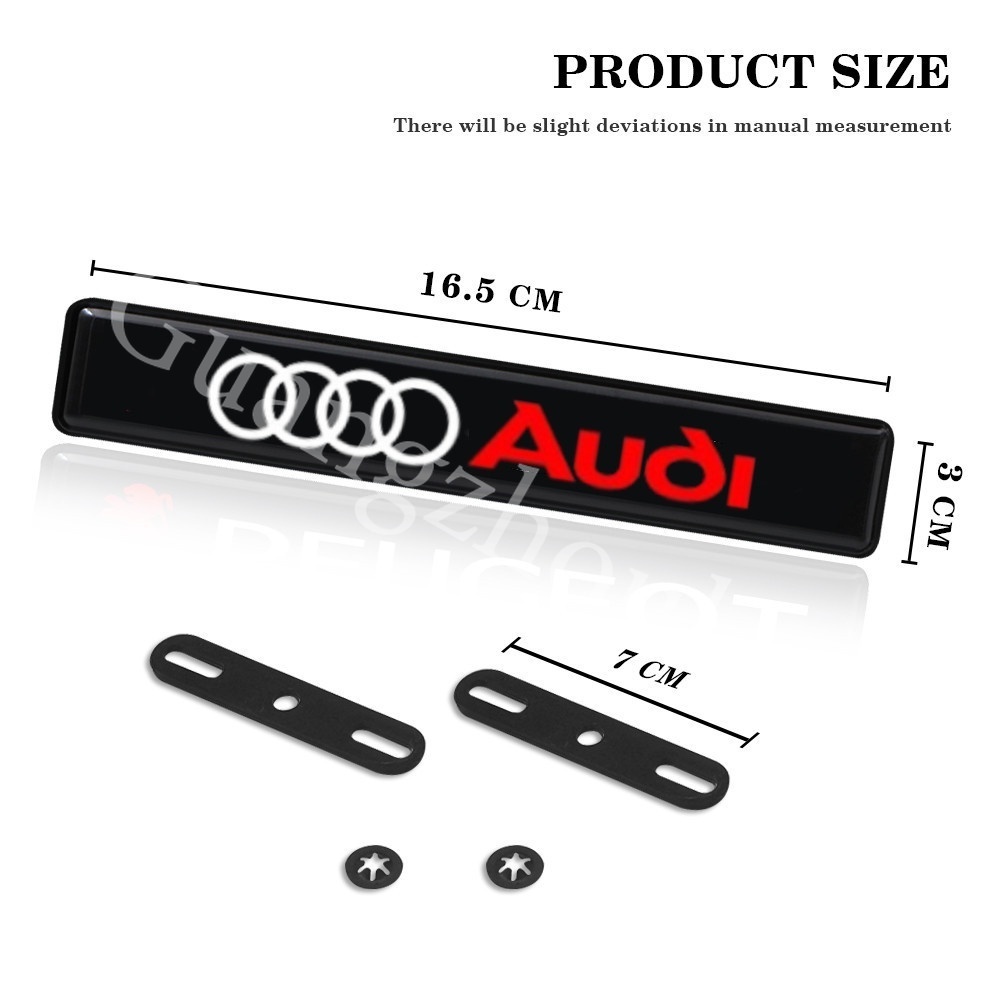 Audi Lampu LED Logo Untuk Dekorasi Kap Depan Mobil A4 B6 B5 B8 A6 A3 TT MK2 MK1 Q7 Q5