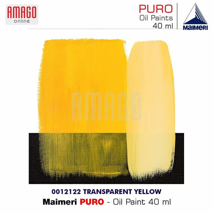 MAIMERI PURO - OIL PAINT - TRANSPARENT YELLOW - 40ML - M0012122