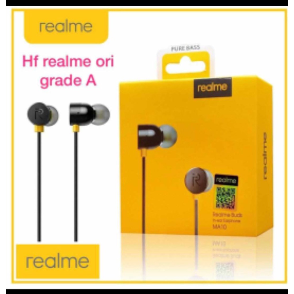 HANDSFREE HEADSEAT / EARPHONE / HF REALME MAGNET MA-10 TERMURAH