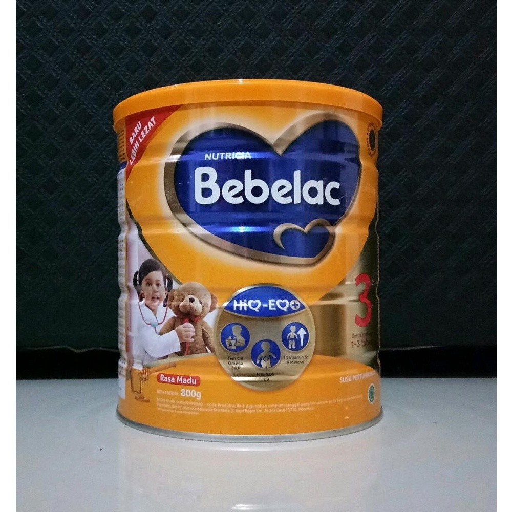 Susu Formula Bebelove 3 | Untuk Usia 1-3 Tahun | 800 gram rasa Madu