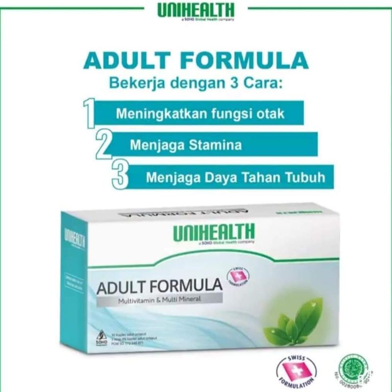 Penambah Tenaga Adult Formula Multivitamin Unihealth