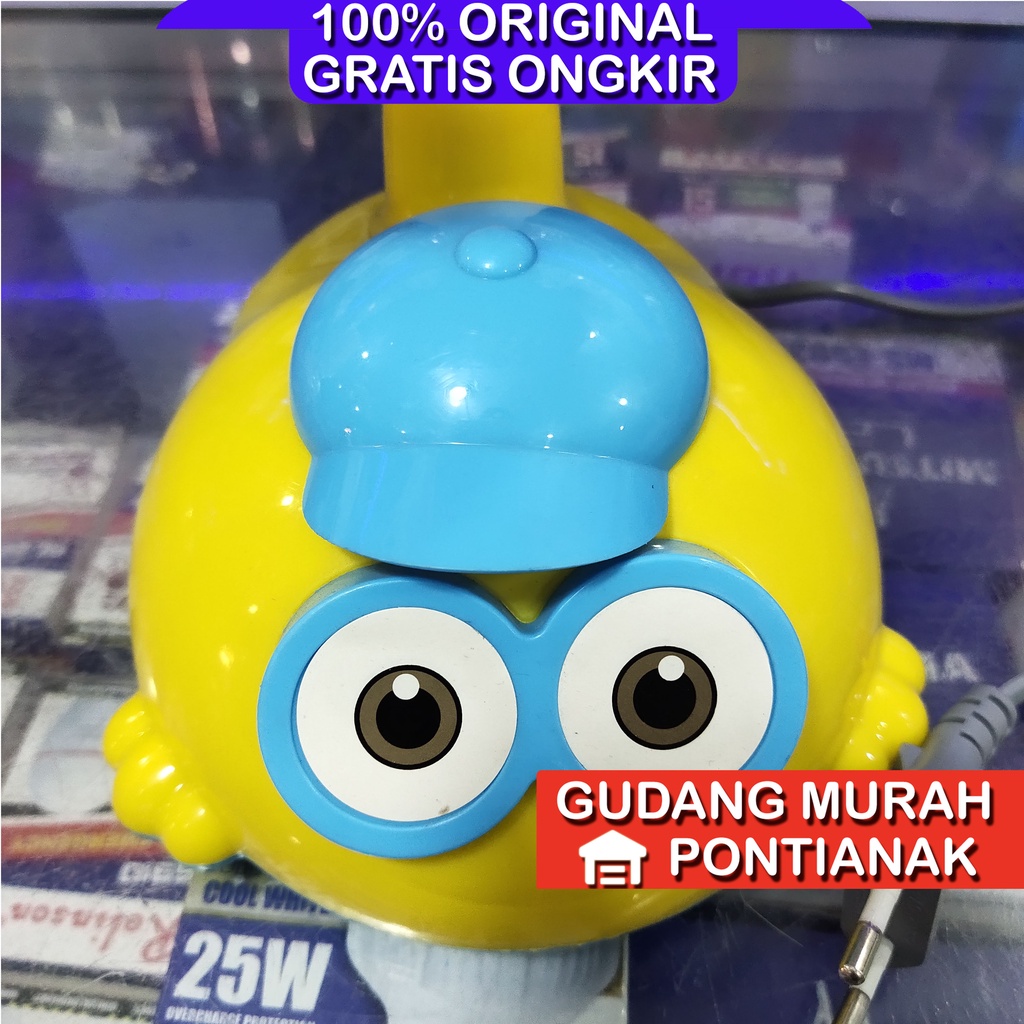 Kipas angin karakter Minion / Desk fan Minion Kuning Swing Bisa MENOLEH PROFAN / YUNDAI