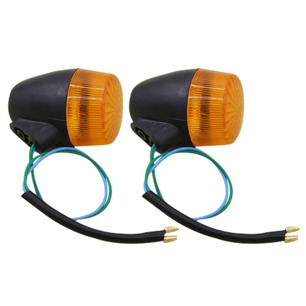 TOP 1/2pcs Lampu Skuter Motor Universal Lampu Sepeda Blinker Flash Signal Indicator Light