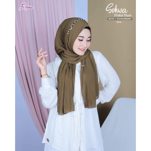 SOHWA PASHMINA PAYET ABIKA HIJAB