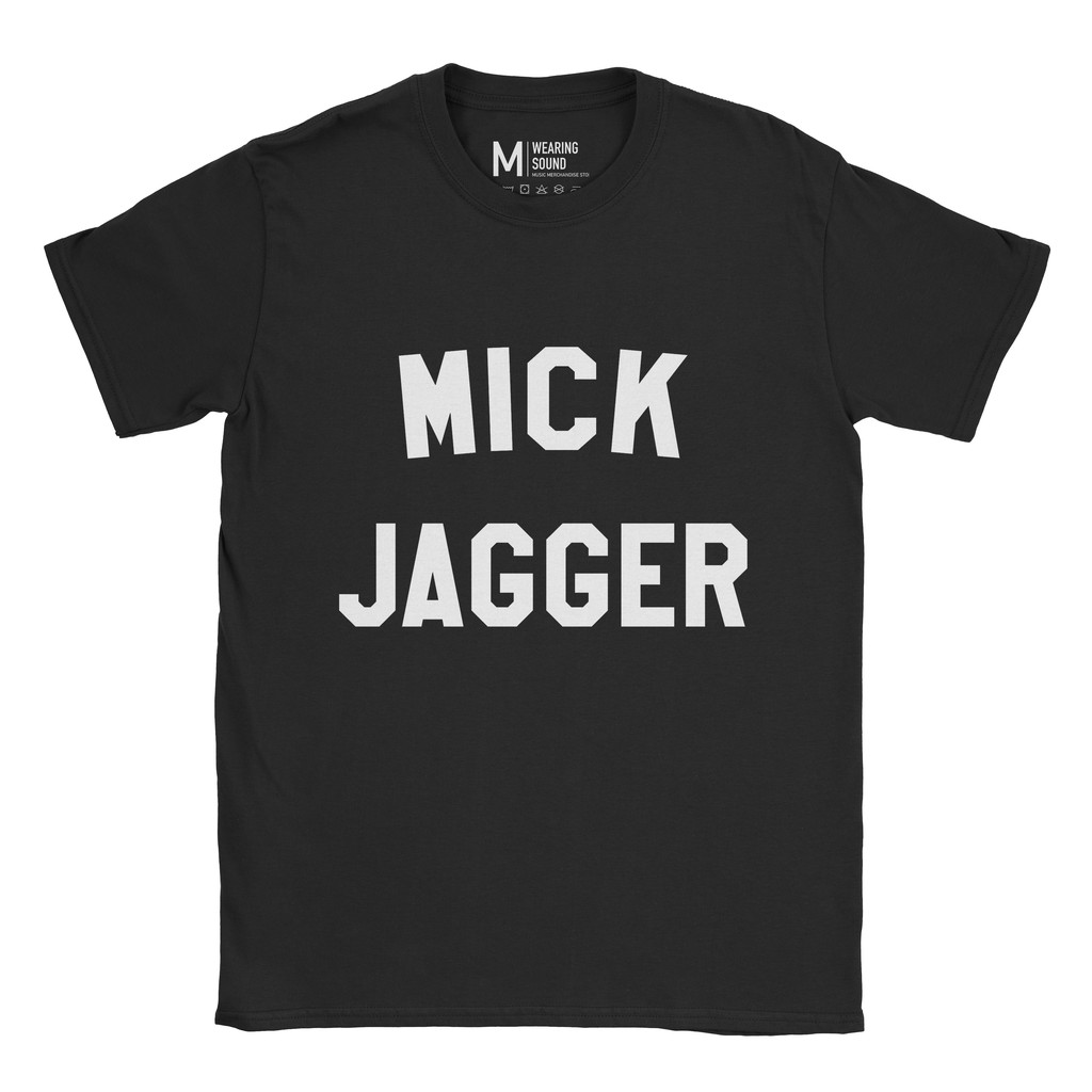 Baju Kaos Band Mick Jagger Black
