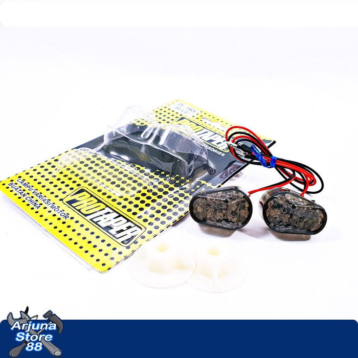 Lampu Sen Tempel Mini Biru Motor Universal Variasi