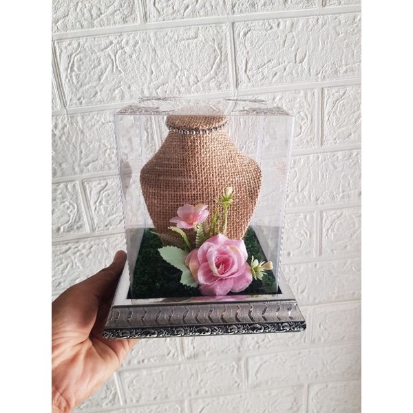

Box Kotak kalung goni rustic JunDW