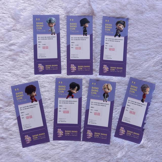 7.7 [MERCH] Tiket BangBangCon The Live _ Konser BTS - Chibi Jungkook Jimin Taehyung Jhope RM